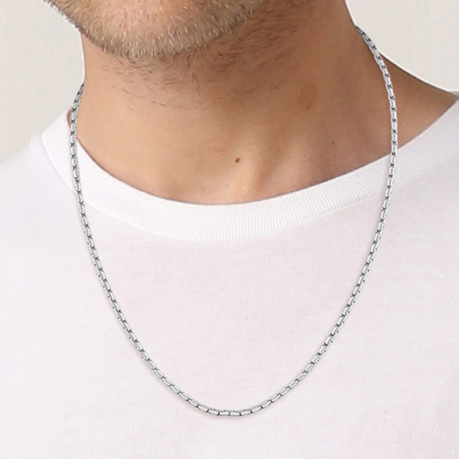 BOSS☆ロゴ チェーンブレスレット Evan BOSS Evan Necklace Silver | Mainline Menswear United States